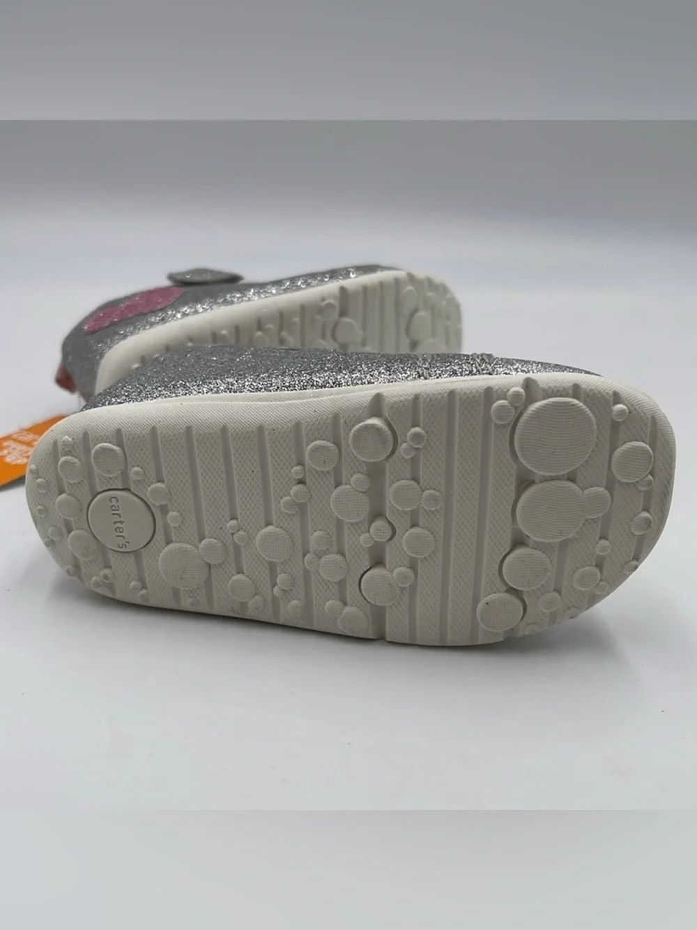 NWT Carter's Every Step Silver Glitter Shoes Size 6m